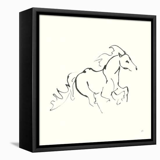 Line Horse II-Chris Paschke-Framed Stretched Canvas