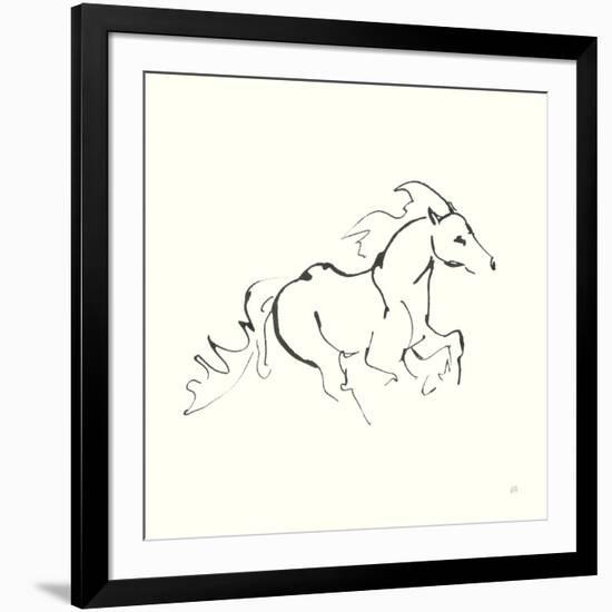 Line Horse II-Chris Paschke-Framed Art Print