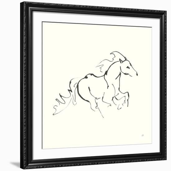 Line Horse II-Chris Paschke-Framed Art Print