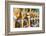 Line of Buddha statues, Seema Malaka temple on Beira Lake. Colombo, Sri Lanka-Peter Adams-Framed Photographic Print