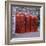 Line of Four Red Telephone Boxes at Charing Cross, London, England, United Kingdom, Europe-Roy Rainford-Framed Photographic Print