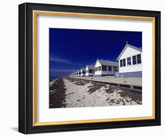 Line of Ocean Front Cottages, Cape Cod-Gary D^ Ercole-Framed Photographic Print