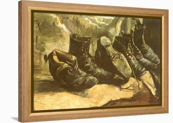 Line of Old Boots, 1886-Vincent van Gogh-Framed Premier Image Canvas