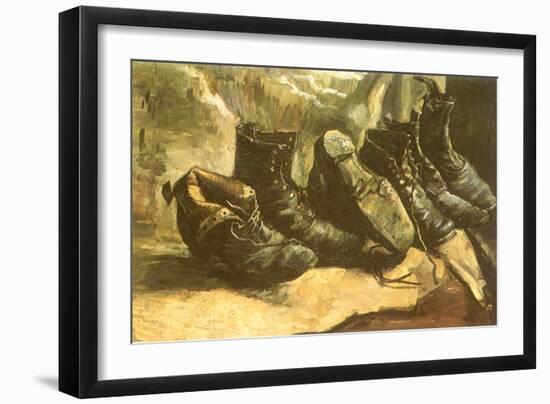 Line of Old Boots, 1886-Vincent van Gogh-Framed Giclee Print