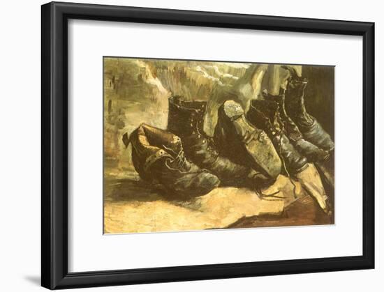 Line of Old Boots, 1886-Vincent van Gogh-Framed Giclee Print