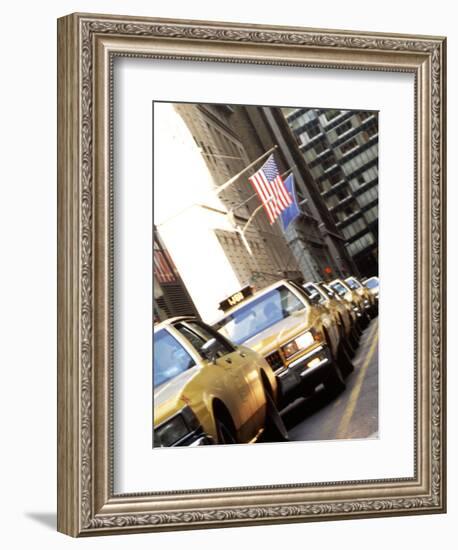 Line of Taxi Cabs in New York City, New York, USA-Bill Bachmann-Framed Photographic Print