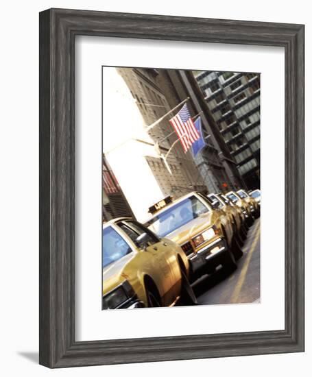 Line of Taxi Cabs in New York City, New York, USA-Bill Bachmann-Framed Photographic Print