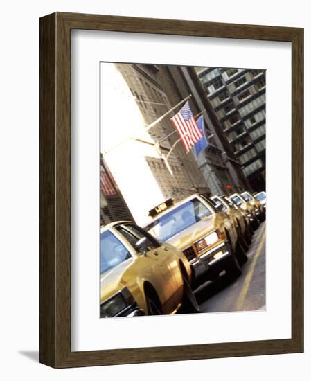 Line of Taxi Cabs in New York City, New York, USA-Bill Bachmann-Framed Photographic Print