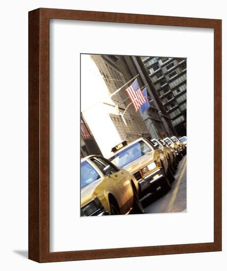 Line of Taxi Cabs in New York City, New York, USA-Bill Bachmann-Framed Photographic Print