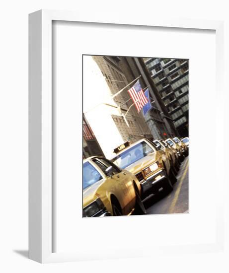 Line of Taxi Cabs in New York City, New York, USA-Bill Bachmann-Framed Photographic Print