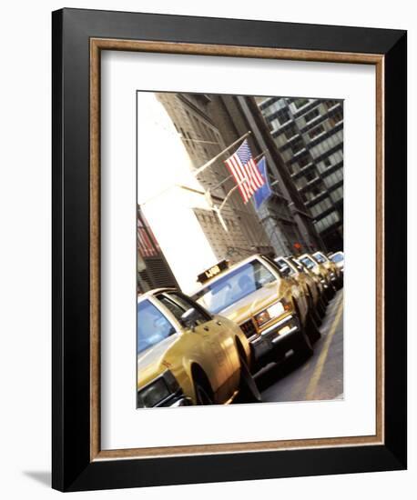 Line of Taxi Cabs in New York City, New York, USA-Bill Bachmann-Framed Photographic Print