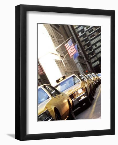 Line of Taxi Cabs in New York City, New York, USA-Bill Bachmann-Framed Photographic Print