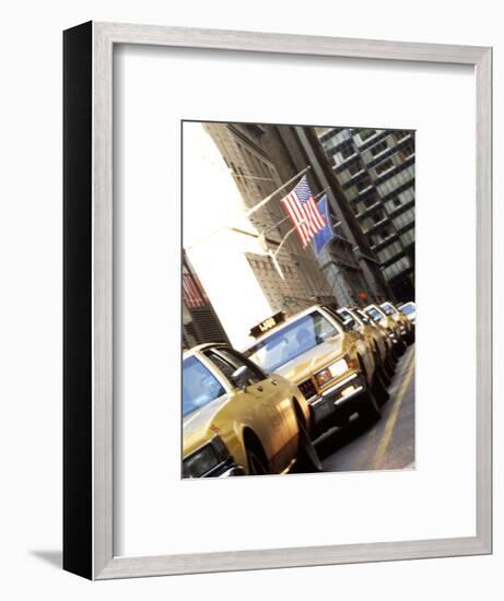 Line of Taxi Cabs in New York City, New York, USA-Bill Bachmann-Framed Photographic Print