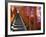 Line of torii gates at Hie Shrine-Jonathan Hicks-Framed Photographic Print