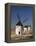 Line of Windmills Above the Village of Consuegra, Ruta De Don Quixote, Castile La Mancha, Spain-Michael Busselle-Framed Premier Image Canvas