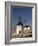 Line of Windmills Above the Village of Consuegra, Ruta De Don Quixote, Castile La Mancha, Spain-Michael Busselle-Framed Photographic Print