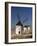 Line of Windmills Above the Village of Consuegra, Ruta De Don Quixote, Castile La Mancha, Spain-Michael Busselle-Framed Photographic Print