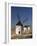 Line of Windmills Above the Village of Consuegra, Ruta De Don Quixote, Castile La Mancha, Spain-Michael Busselle-Framed Photographic Print