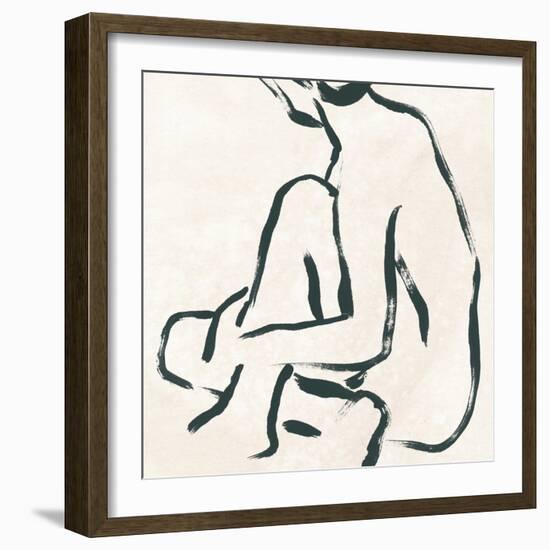 Line Study II-June Vess-Framed Art Print