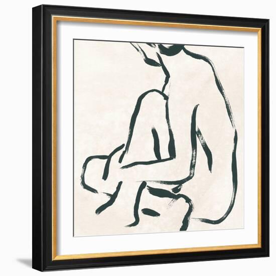 Line Study II-June Vess-Framed Art Print