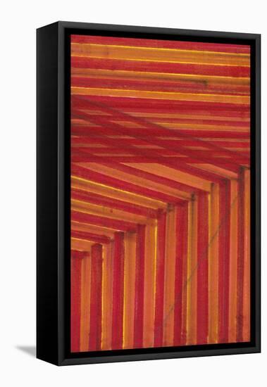 Line Study Orange-Charles McMullen-Framed Stretched Canvas