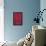 Line Study Red-Charles McMullen-Framed Stretched Canvas displayed on a wall