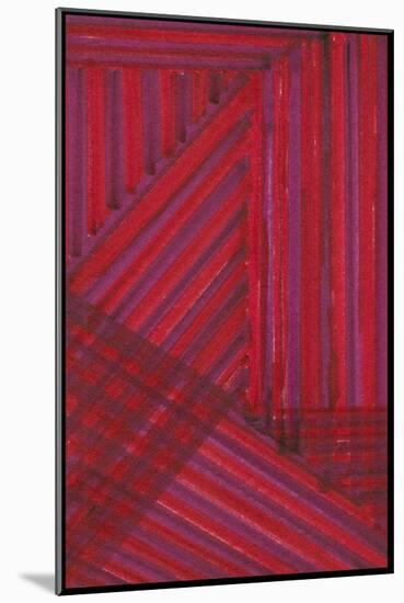 Line Study Red-Charles McMullen-Mounted Art Print