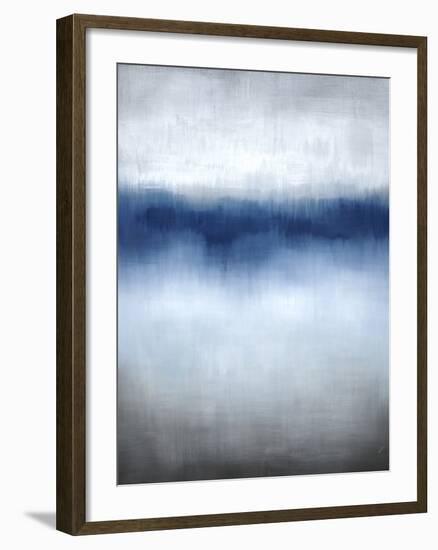 Linear Blue Horizon-Kari Taylor-Framed Giclee Print