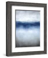 Linear Blue Horizon-Kari Taylor-Framed Giclee Print