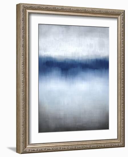 Linear Blue Horizon-Kari Taylor-Framed Giclee Print