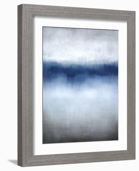 Linear Blue Horizon-Kari Taylor-Framed Giclee Print