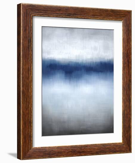 Linear Blue Horizon-Kari Taylor-Framed Giclee Print