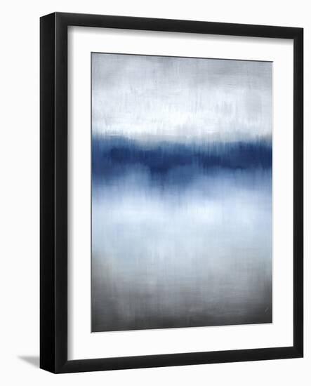 Linear Blue Horizon-Kari Taylor-Framed Giclee Print