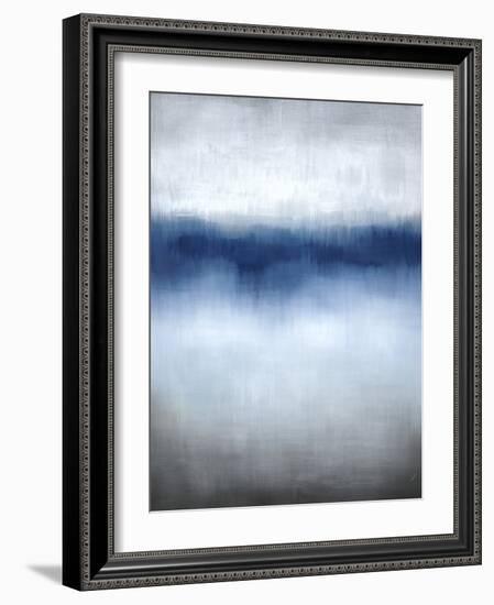 Linear Blue Horizon-Kari Taylor-Framed Giclee Print