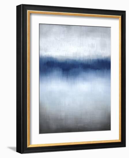 Linear Blue Horizon-Kari Taylor-Framed Giclee Print