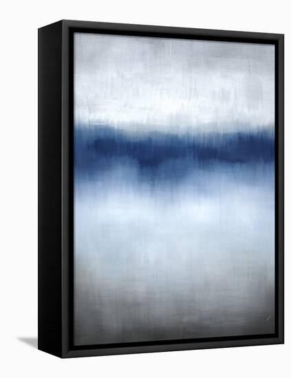 Linear Blue Horizon-Kari Taylor-Framed Premier Image Canvas