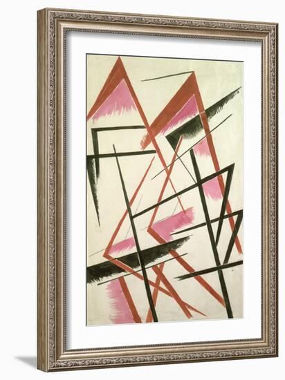 Linear Construction, c.1921-Liubov Sergeevna Popova-Framed Giclee Print