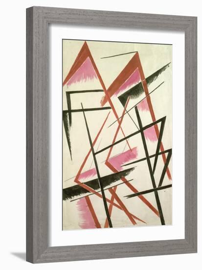 Linear Construction, c.1921-Liubov Sergeevna Popova-Framed Giclee Print