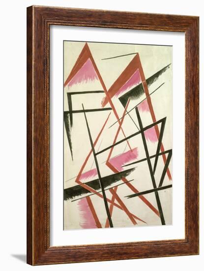 Linear Construction, c.1921-Liubov Sergeevna Popova-Framed Giclee Print