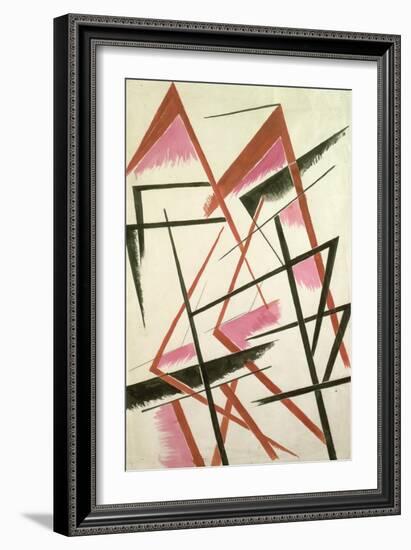 Linear Construction, c.1921-Liubov Sergeevna Popova-Framed Giclee Print