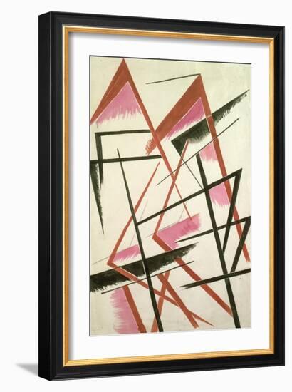 Linear Construction, c.1921-Liubov Sergeevna Popova-Framed Giclee Print