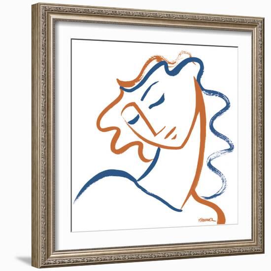 Linear Contemplation - Bright-Marsha Hammel-Framed Giclee Print