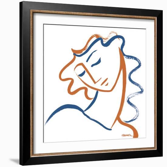 Linear Contemplation - Bright-Marsha Hammel-Framed Giclee Print