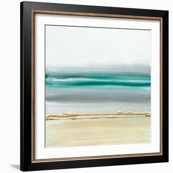 Linear Emerald II-Chris Paschke-Framed Art Print