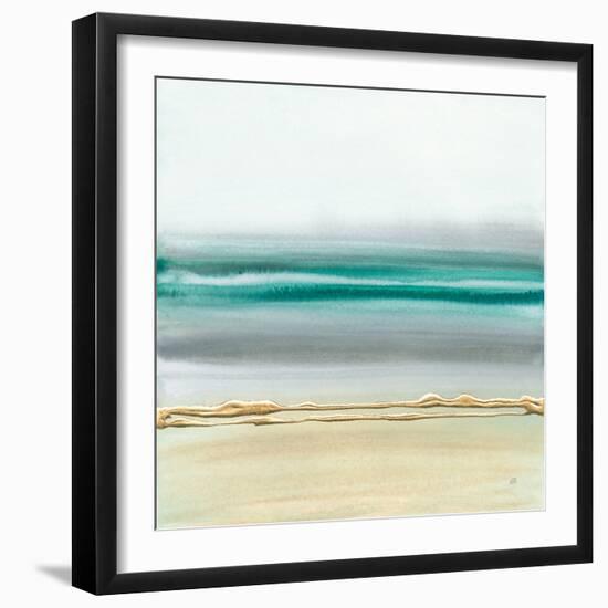 Linear Emerald II-Chris Paschke-Framed Art Print