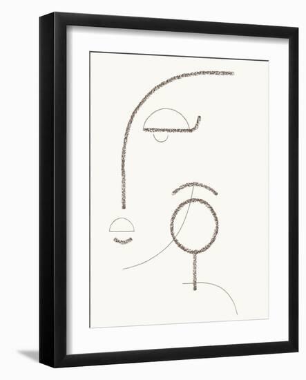 Linear Face - Direct-Aurora Bell-Framed Giclee Print