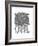 Linear - Owl-Myriam Tebbakha-Framed Giclee Print