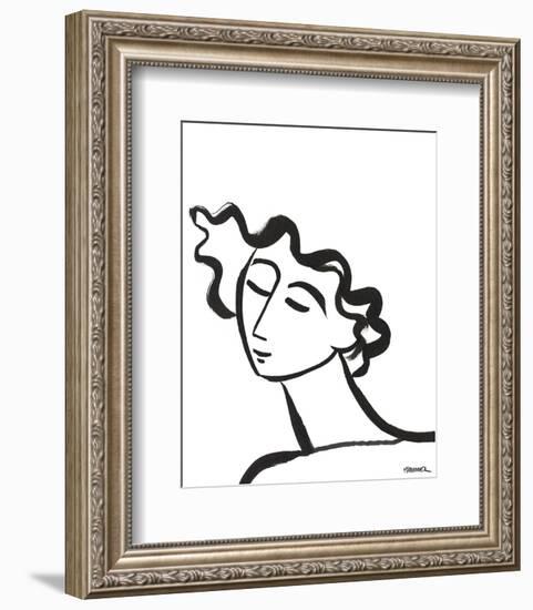 Linear Portrait - Daydreams-Marsha Hammel-Framed Art Print