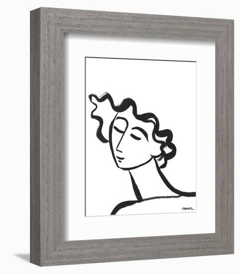 Linear Portrait - Daydreams-Marsha Hammel-Framed Art Print