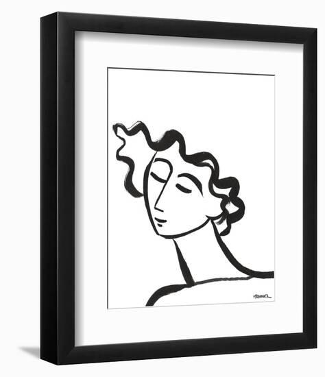 Linear Portrait - Daydreams-Marsha Hammel-Framed Art Print